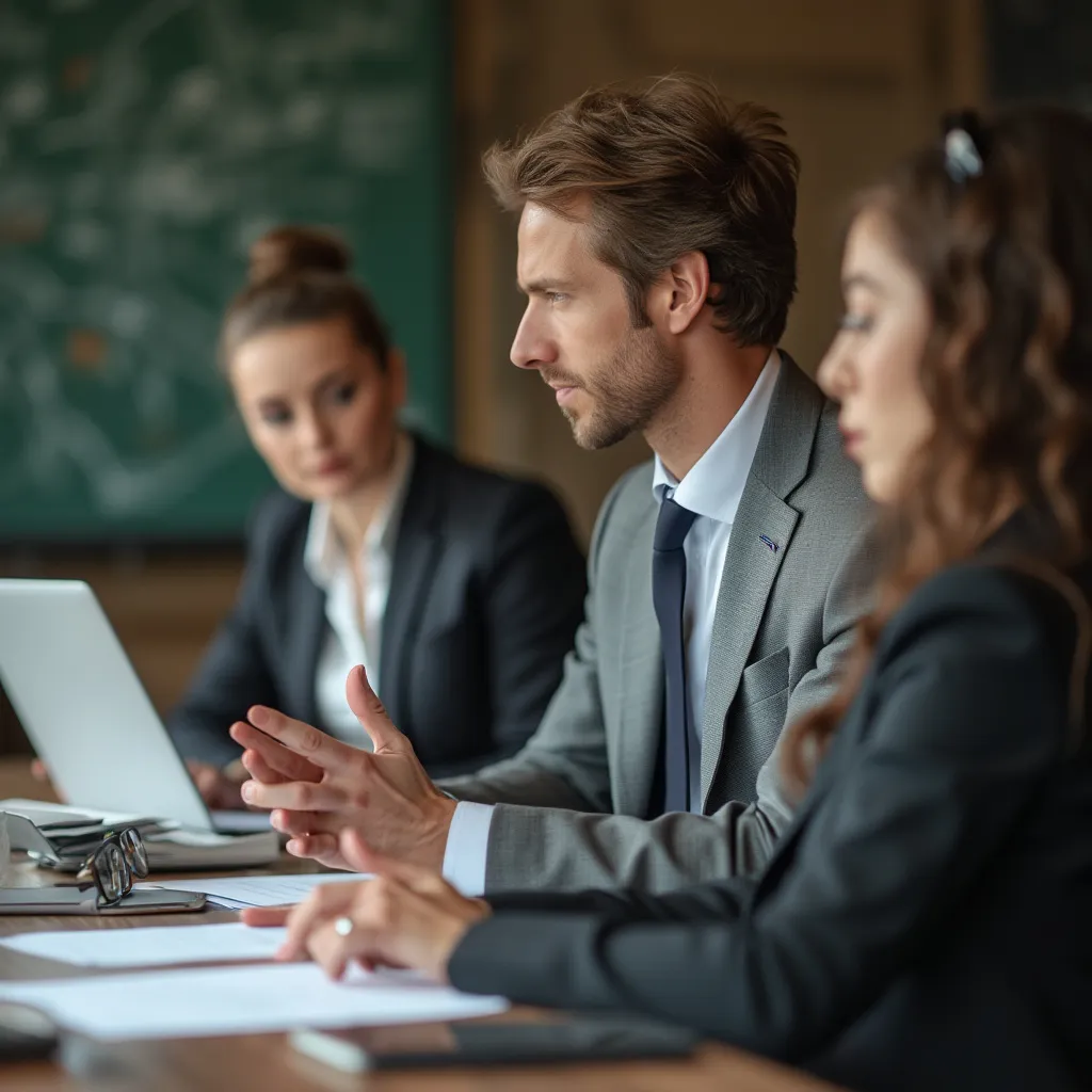 Equipo de EmpresaX en una sesión de brainstorming